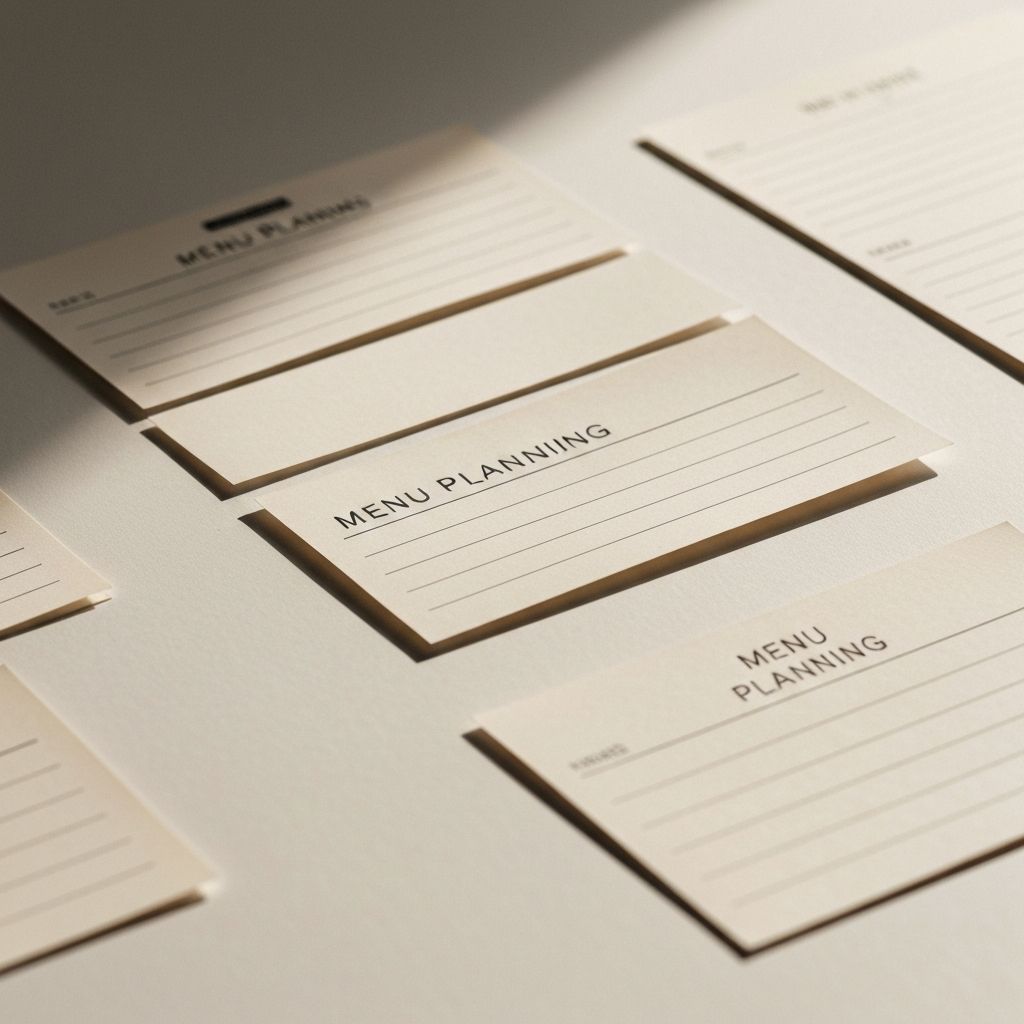 Menü Planung
